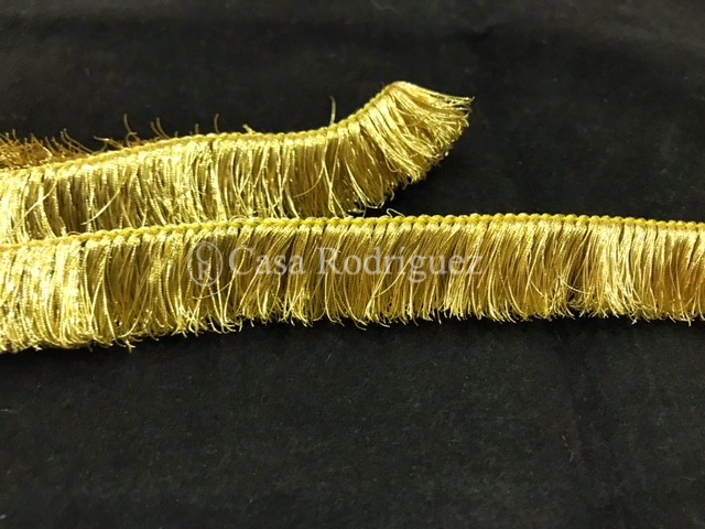 Fleco manual de camaraña en oro entrefino (1,5 cms)