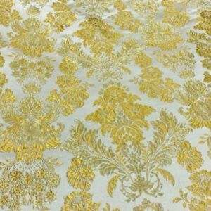 BROCADO BLANCO Y ORO ALANÍS