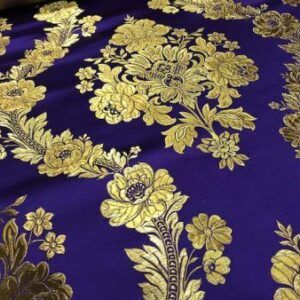 BROCADO MORADO Y ORO TELAR MANUAL