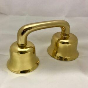 CAMPANA DOBLE DORADA
