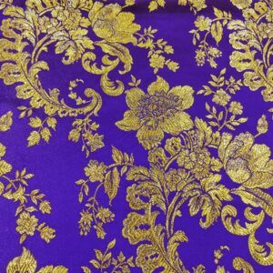 BROCADO MORADO FLORES