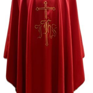 CASULLA ROJA GOTICA JHS
