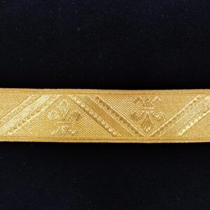 GALON FLOR DE LIS ORO 40MM