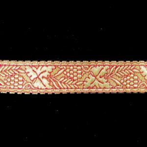 GALON 500074130 ORO ENTREFINO Y ROJO