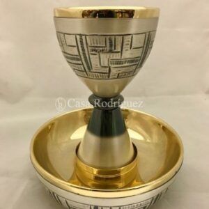 JUEGO CALIZ COPON PATENA 18CMS