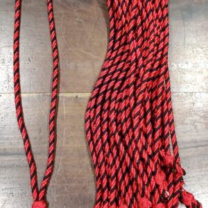 CORDON MEDALLA ROJO NEGRO