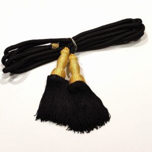CINGULO CURA NEGRO ORO
