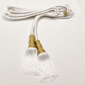 CINGULO CURA BLANCO ORO