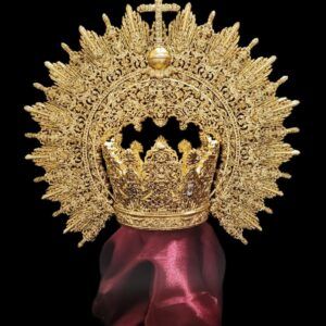 CORONA VIRGEN DE LORETO 3D 8CMS