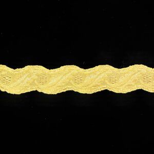 GALON ONDULADO 4 CMS DORADO