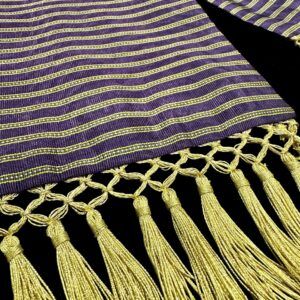 FAJIN HEBREA MORADO Y ORO