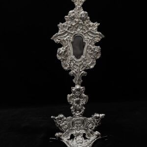 RELICARIO NIQUELADO GRANDE 38 CMS