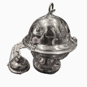 INCENSARIO MINI PLATEADO 10 CMS