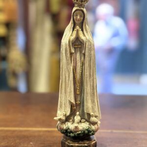 VIRGEN DE FATIMA MADERA VIEJA 20CMS