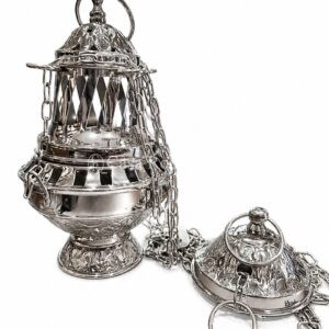 INCENSARIO PLATEADO 21CMS
